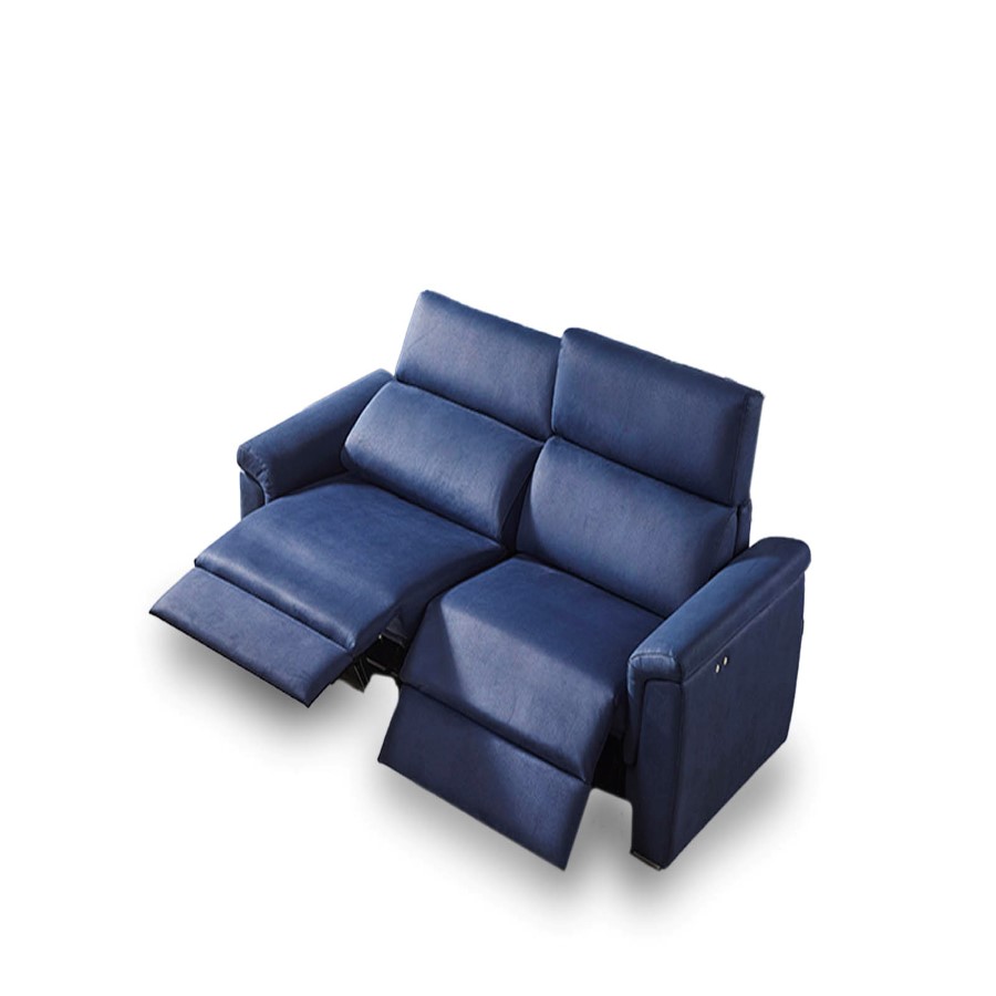sofa con posa pies de dos plazas