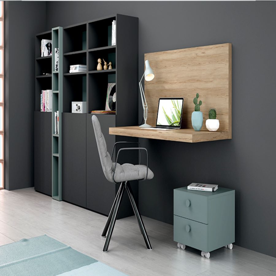 mesa de escritorio moderno con silla