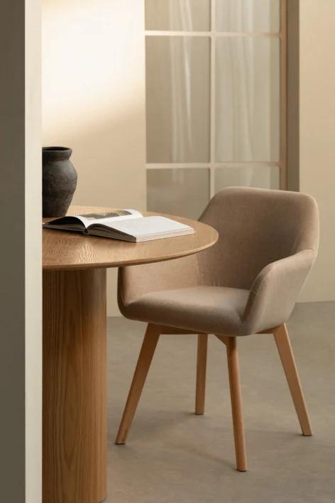 Silla de comedor con reposabrazos Ervi