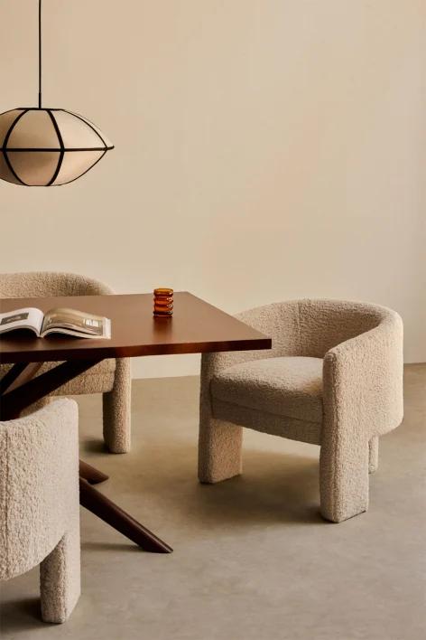 Silla de comedor en borreguito Irati