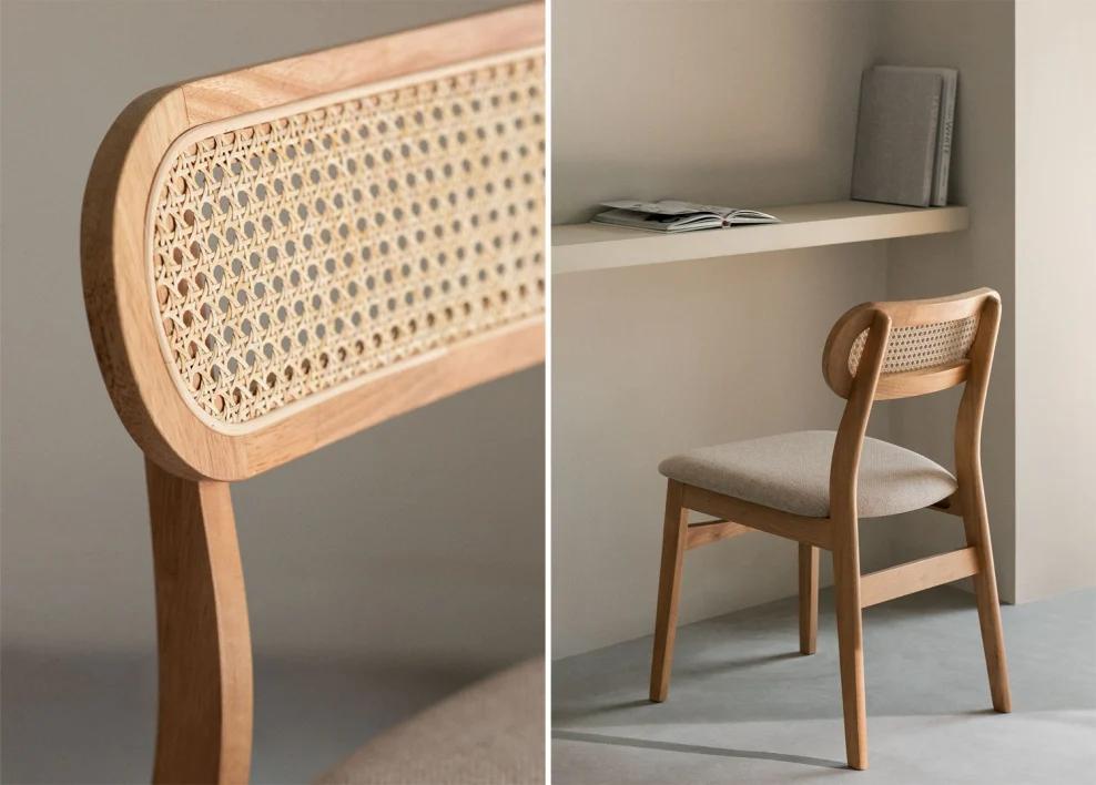 Silla de comedor en madera Leivel